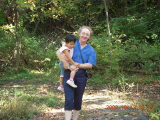 Norristown farm park - Betsy carrying Cecelia